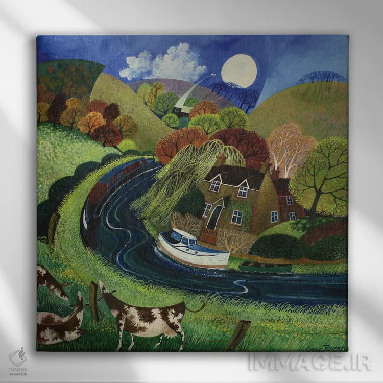 تابلو سنت کاترین، نزدیکی شالفورد، ۲۰۱۳ (انگلیس) اثر لیزا گرا یِنسن - نمای روبهرو روی دیوار