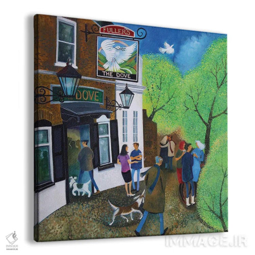 تابلو مهمانخانه داو در همرسمیت، ۲۰۱۵ اثر لیزا گرا یِنسن - نمای پرسپکتیو محصول