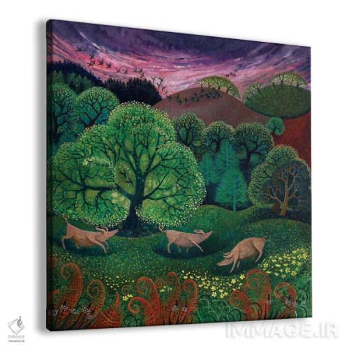 تابلو کاملاً ارگانیک اثر لیزا گرا یِنسن - نمای پرسپکتیو محصول