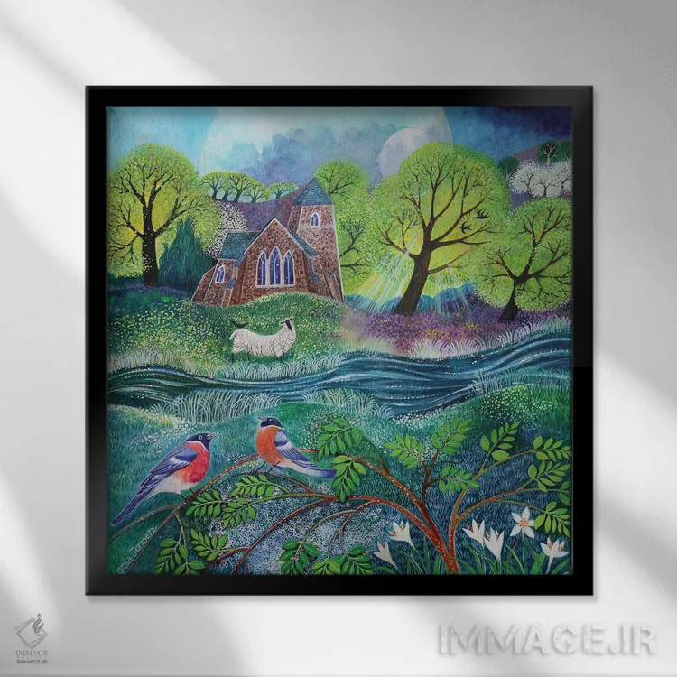 تابلو سنت لارنس، ۲۰۲۱ اثر لیزا گرا یِنسن - نمای قابدار مشکی