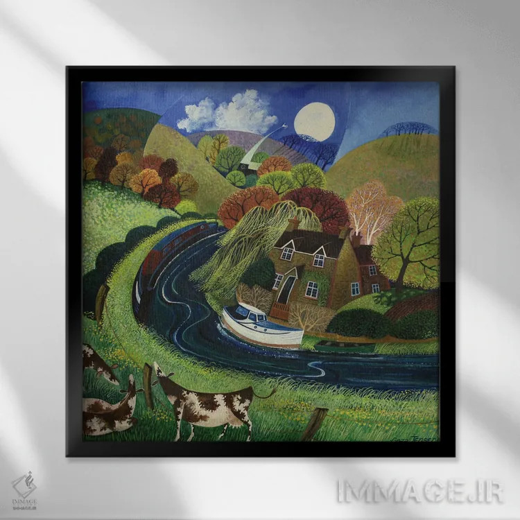 تابلو سنت کاترین، نزدیکی شالفورد، ۲۰۱۳ (انگلیس) اثر لیزا گرا یِنسن - نمای قابدار مشکی