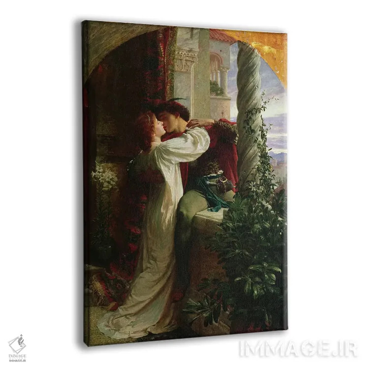 تابلو رومئو و ژولیت، ۱۸۸۴ اثر سر فرانک دیکسی (نقاش و تصویرگر بریتانیایی) - نمای پرسپکتیو محصول