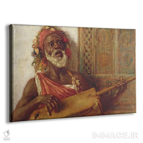 تابلو موسیقیدان آفریقایی اثر آلویسیوس سی. اوکلی - نمای پرسپکتیو محصول