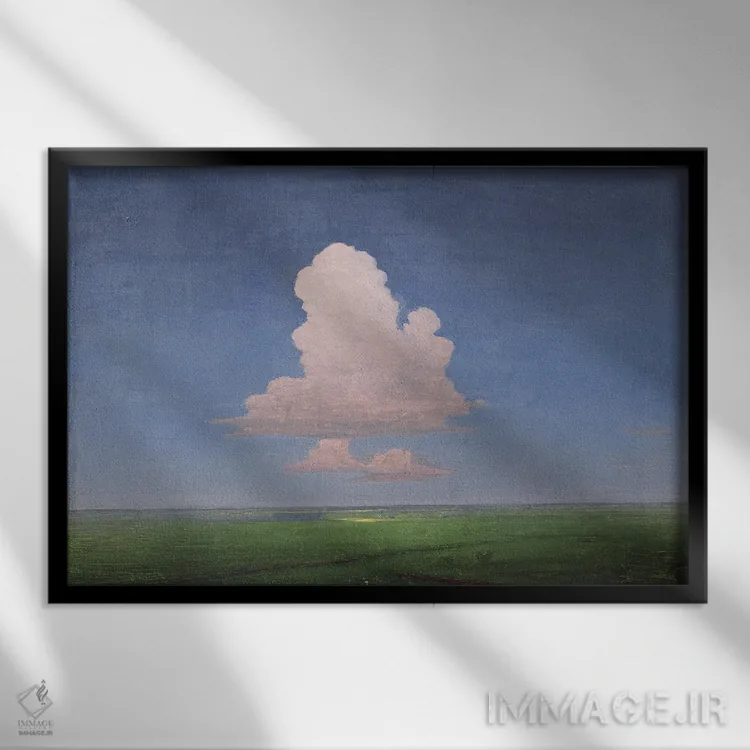 تابلو ابر کوچک اثر آرکیپ ایوانوویچ کوئینجی (نقاش روسی) - نمای قابدار مشکی