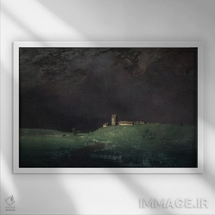 تابلو پس از طوفان، ۱۸۷۹ اثر آرکیپ ایوانوویچ کوئینجی (نقاش روسی) - نمای قابدار سفید