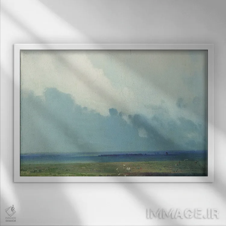 تابلو پیش از طوفان اثر آرکیپ ایوانوویچ کوئینجی (نقاش روسی) - نمای قابدار سفید