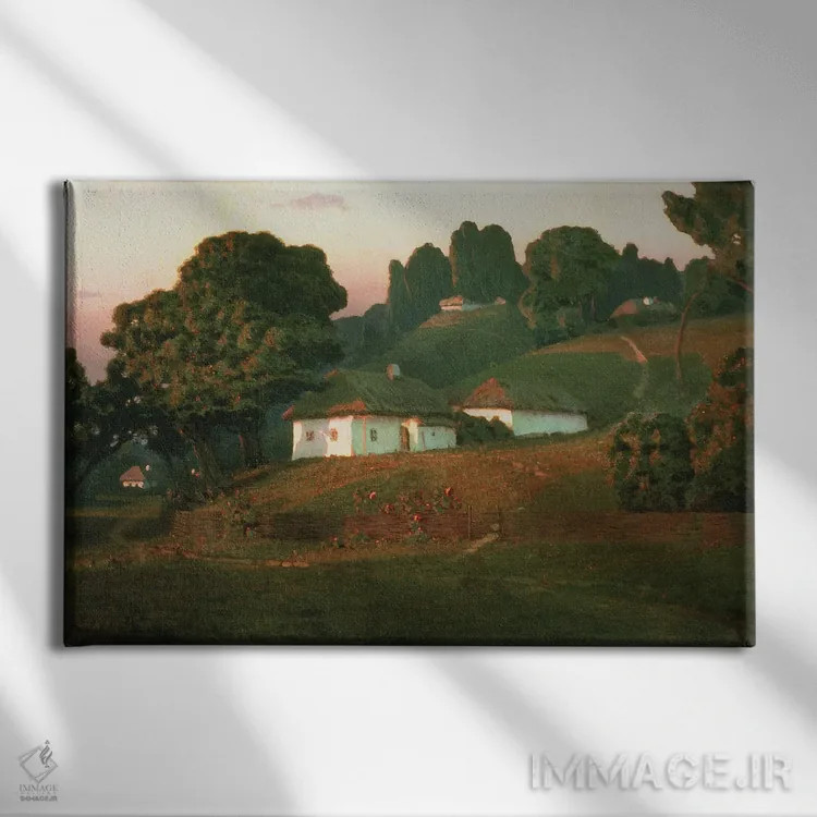 تابلو عصر در اوکراین، ۱۸۷۸ اثر آرکیپ ایوانوویچ کوئینجی (نقاش روسی) - نمای روبهرو روی دیوار