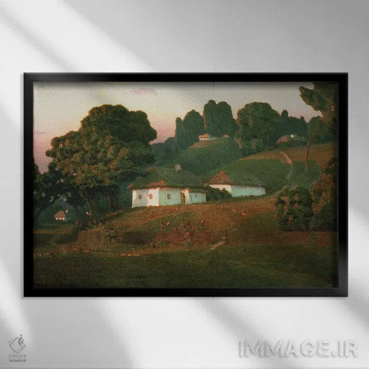 تابلو عصر در اوکراین، ۱۸۷۸ اثر آرکیپ ایوانوویچ کوئینجی (نقاش روسی) - نمای قابدار مشکی