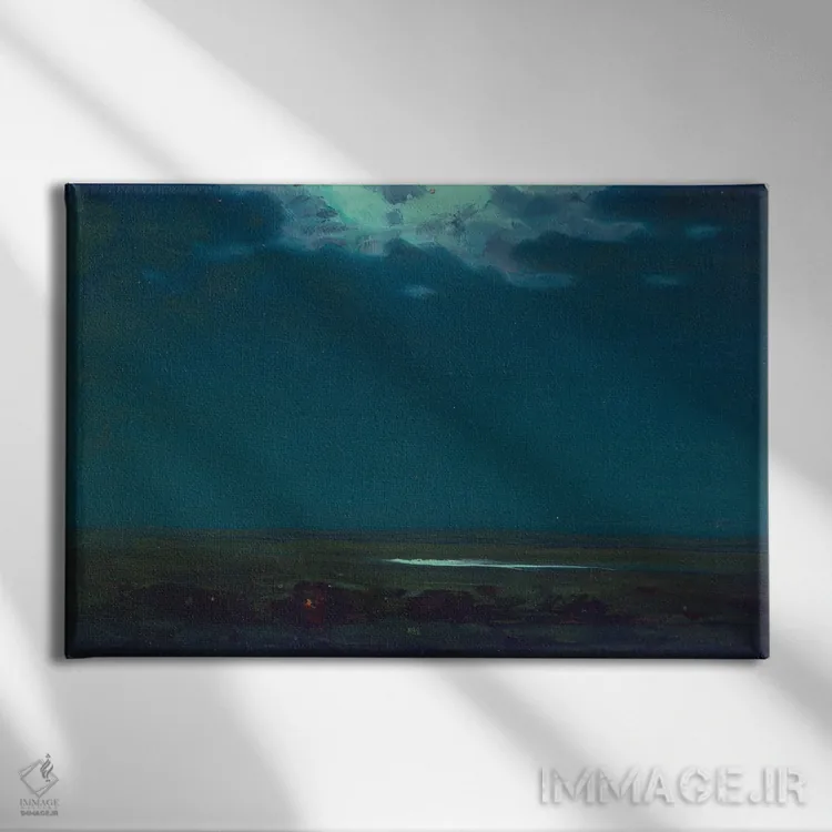 تابلو شب اوکراینی اثر آرکیپ ایوانوویچ کوئینجی (نقاش روسی) - نمای روبهرو روی دیوار