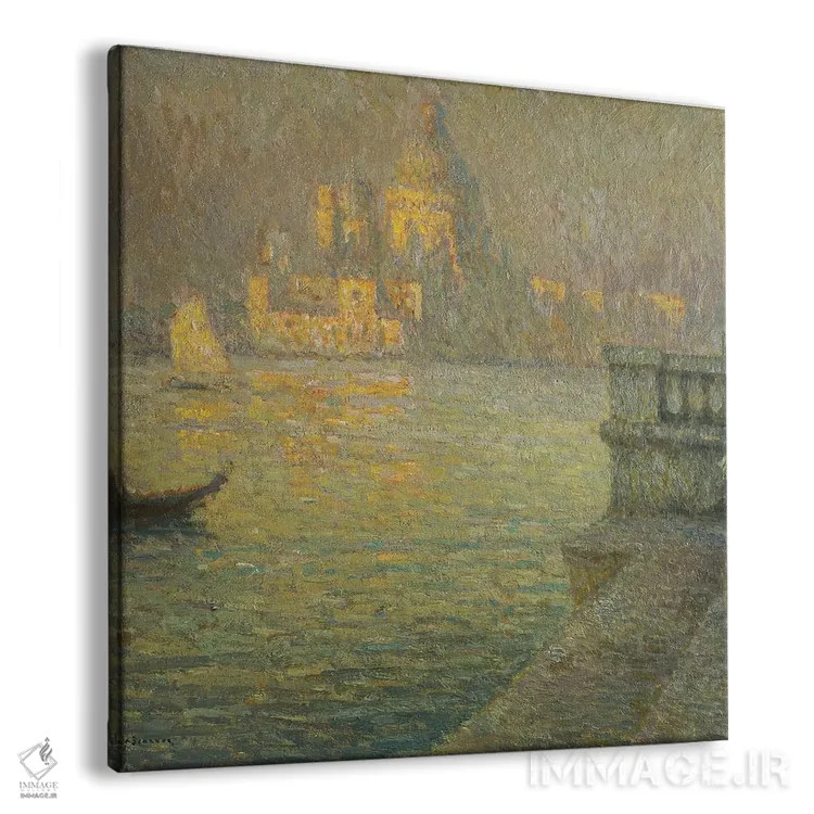 تابلو کلیسای لا سالوته، ونیز (ایتالیا) اثر آنری اوژن اوگوستین لو سیدانر - نمای پرسپکتیو محصول