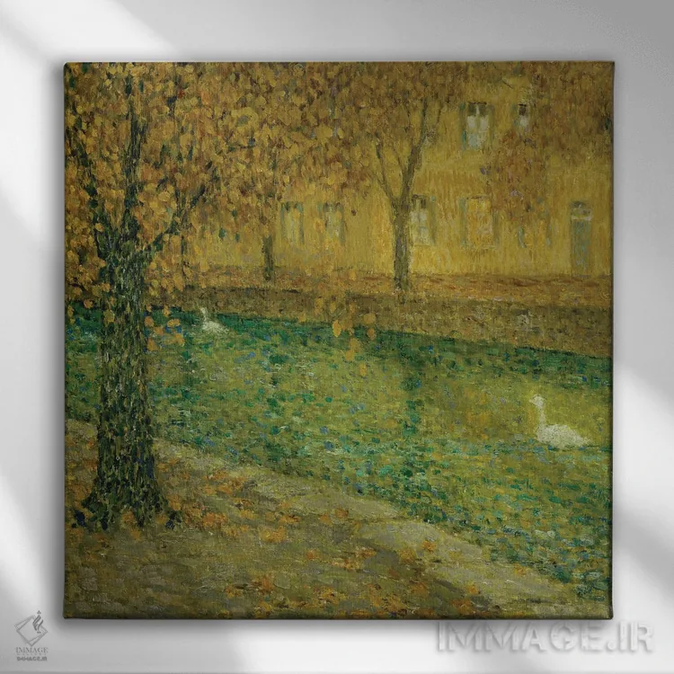 تابلو کانال انسی، ۱۹۳۶ (فرانسه) اثر آنری اوژن اوگوستین لو سیدانر - نمای روبهرو روی دیوار