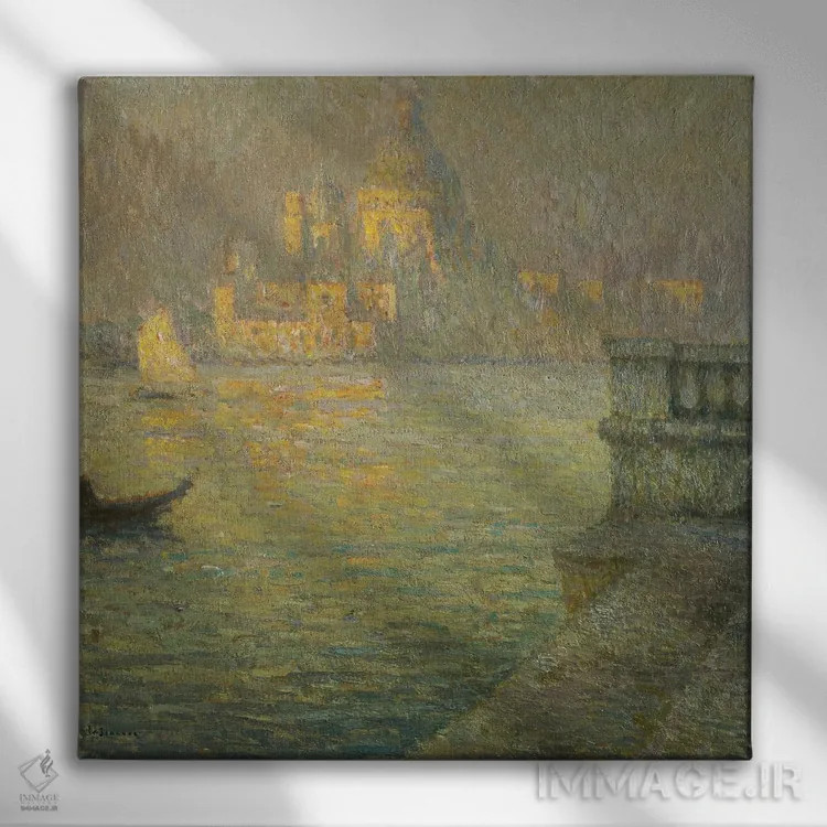 تابلو کلیسای لا سالوته، ونیز (ایتالیا) اثر آنری اوژن اوگوستین لو سیدانر - نمای روبهرو روی دیوار