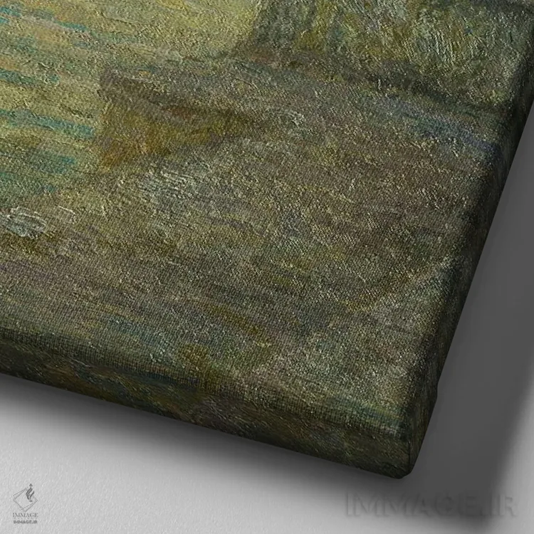 تابلو کلیسای لا سالوته، ونیز (ایتالیا) اثر آنری اوژن اوگوستین لو سیدانر - نمای نزدیک بافت بوم