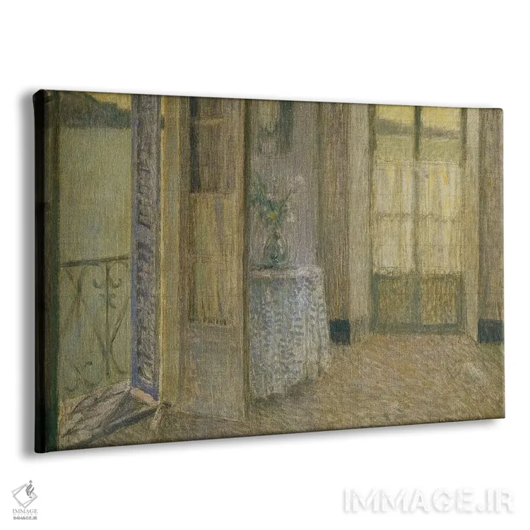 تابلو اتاق آبی، ویلفرانش سور مر (فرانسه) اثر آنری اوژن اوگوستین لو سیدانر - نمای پرسپکتیو محصول