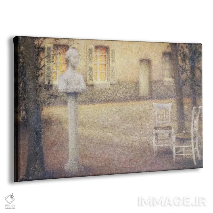 تابلو نیمتنه در باغ زمان گرگومیش اثر آنری اوژن اوگوستین لو سیدانر - نمای پرسپکتیو محصول