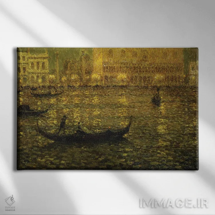 تابلو کاخ دوکها، ۱۹۱۵ اثر آنری اوژن اوگوستین لو سیدانر - نمای روبهرو روی دیوار