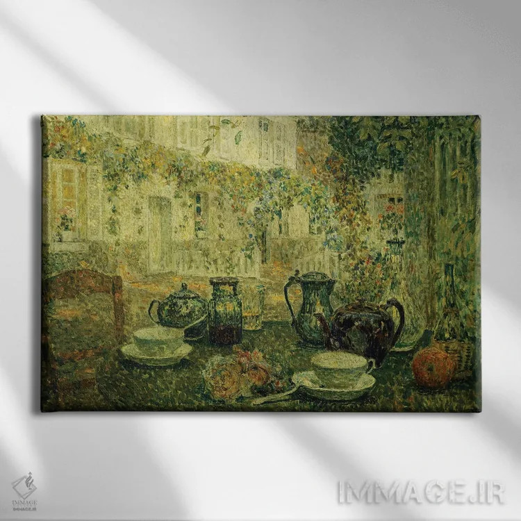 تابلو میز سنگی، ۱۹۱۹ اثر آنری اوژن اوگوستین لو سیدانر - نمای روبهرو روی دیوار