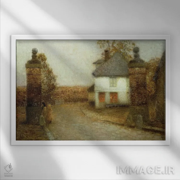 تابلو ستونها، ژربروی، ۱۹۰۱ اثر آنری اوژن اوگوستین لو سیدانر - نمای قابدار سفید