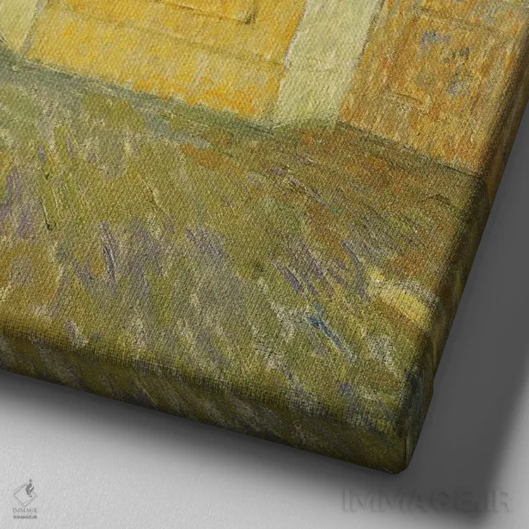 تابلو پنجرههای رو به پارک، ۱۹۳۸ اثر آنری اوژن اوگوستین لو سیدانر - نمای نزدیک بافت بوم