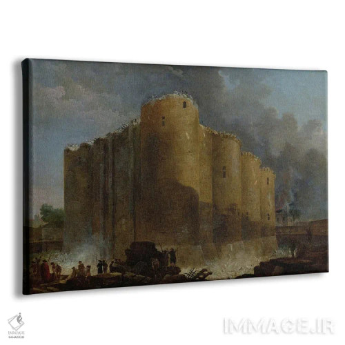 تابلو تخریب باستیل، ۱۷۸۹ (فرانسه) اثر هوبرت روبر - نمای پرسپکتیو محصول