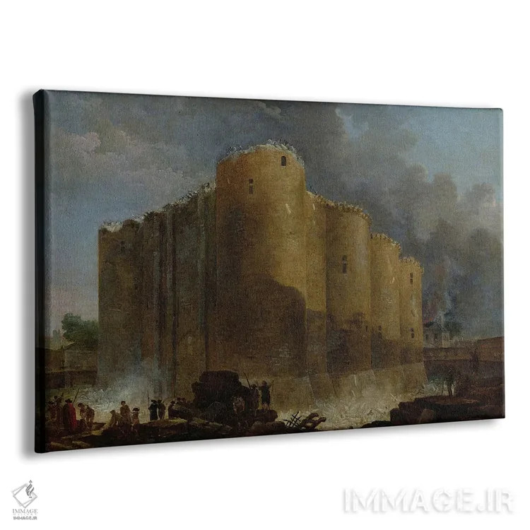 تابلو تخریب باستیل، ۱۷۸۹ (فرانسه) اثر هوبرت روبر - نمای پرسپکتیو محصول