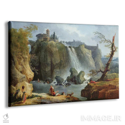 تابلو آبشار تیولی، ۱۷۶۸ (ایتالیا) اثر هوبرت روبر - نمای پرسپکتیو محصول