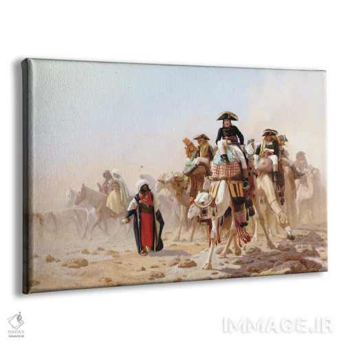 تابلو ناپلئون و ستاد فرماندهی او اثر ژان لئون ژروم (نقاش فرانسوی) - نمای پرسپکتیو محصول