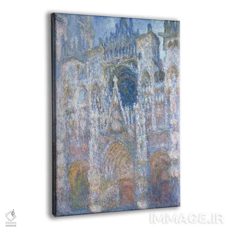تابلو Blue Harmony, Morning Sunlight, 1894,کلیسای جامع روآن، هماهنگی آبی در نور صبح، ۱۸۹۴ اثر کلود مونه (نقاش معروف فرانسوی) - نمای پرسپکتیو محصول