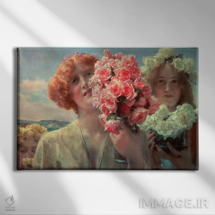 تابلو 1911,پیشنهاد تابستانی، ۱۹۱۱ اثر سر لاورنس آلما-تادما (نقاش منزازی انگلیسی) - نمای روبهرو روی دیوار