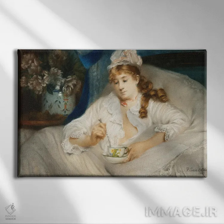 تابلو 1885,بیدار شدن؛ لِ روِی، ۱۸۸۵ اثر پیر کاریه-بلوُز - نمای روبهرو روی دیوار