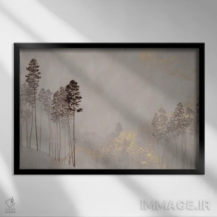 تابلو گروه کر اثر انگوس همپل - نمای قابدار مشکی