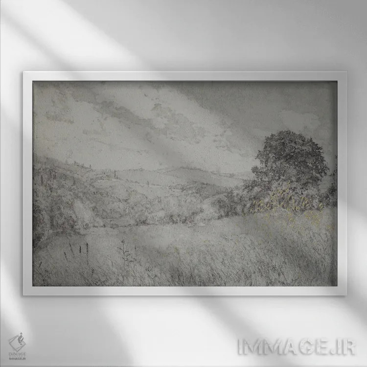 تابلو 2016,روز طلایی، ۲۰۱۶ اثر انگوس همپل - نمای قابدار سفید