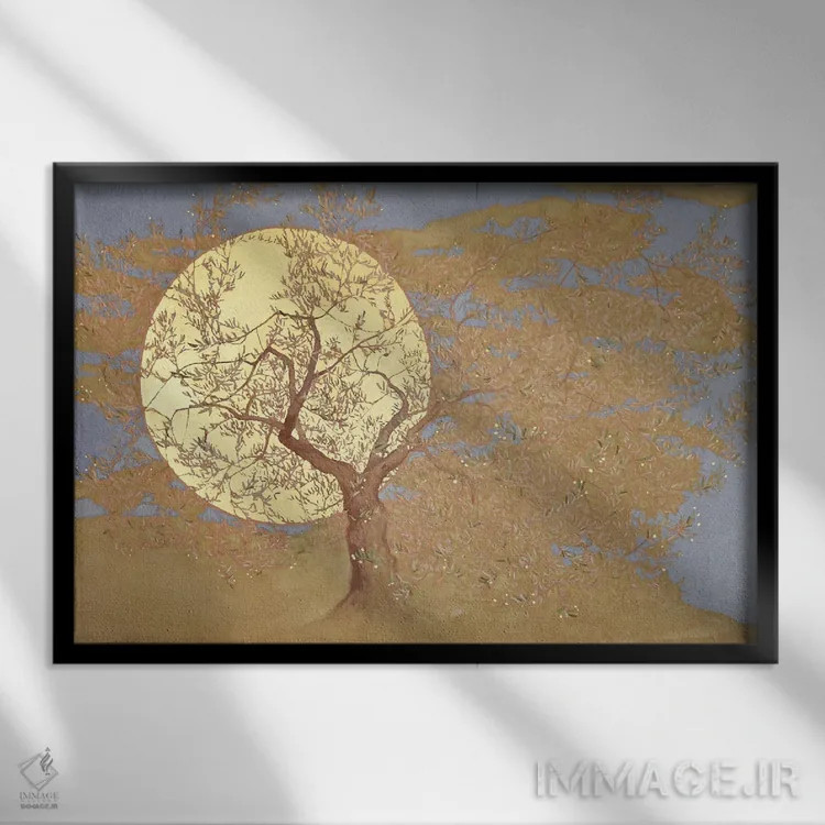 تابلو 2018,خدای کهن، ۲۰۱۸ اثر انگوس همپل - نمای قابدار مشکی