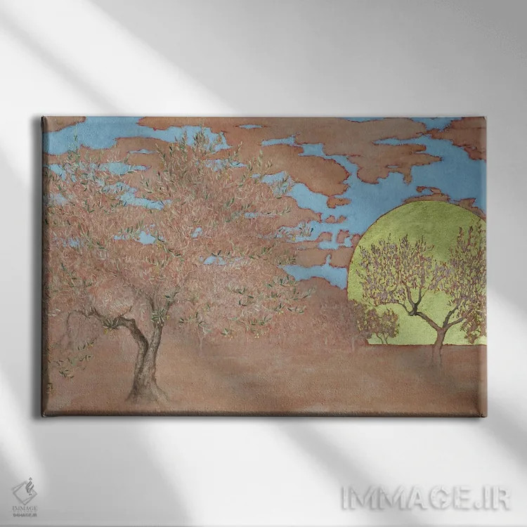 تابلو 2015,شکیبایی، ۲۰۱۵ اثر انگوس همپل - نمای روبهرو روی دیوار