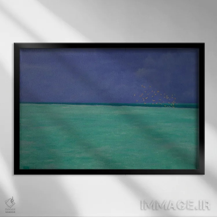 تابلو 2017,بازی، ۲۰۱۷ اثر انگوس همپل - نمای قابدار مشکی