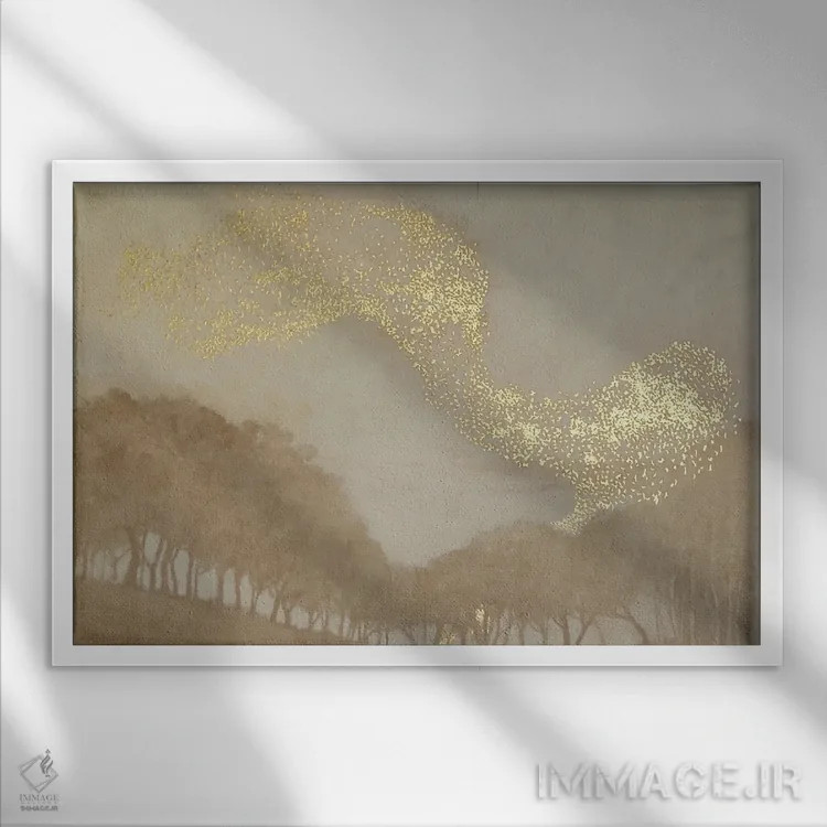 تابلو 2015,همآوایی نور، ۲۰۱۵ اثر انگوس همپل - نمای قابدار سفید