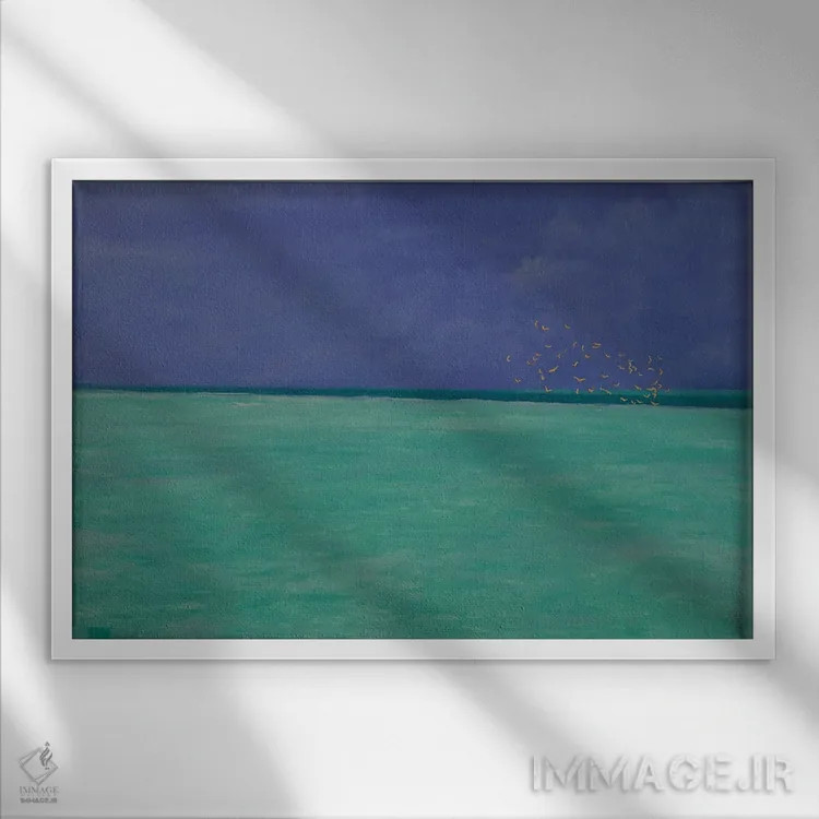 تابلو 2017,بازی، ۲۰۱۷ اثر انگوس همپل - نمای قابدار سفید