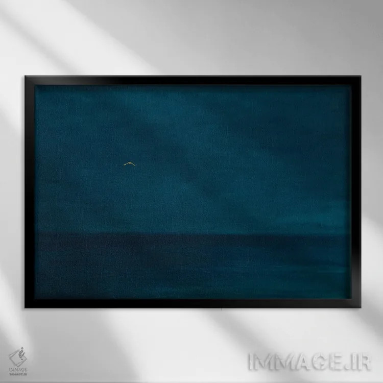 تابلو 2016,پرواز خاموش، ۲۰۱۶ اثر انگوس همپل - نمای قابدار مشکی