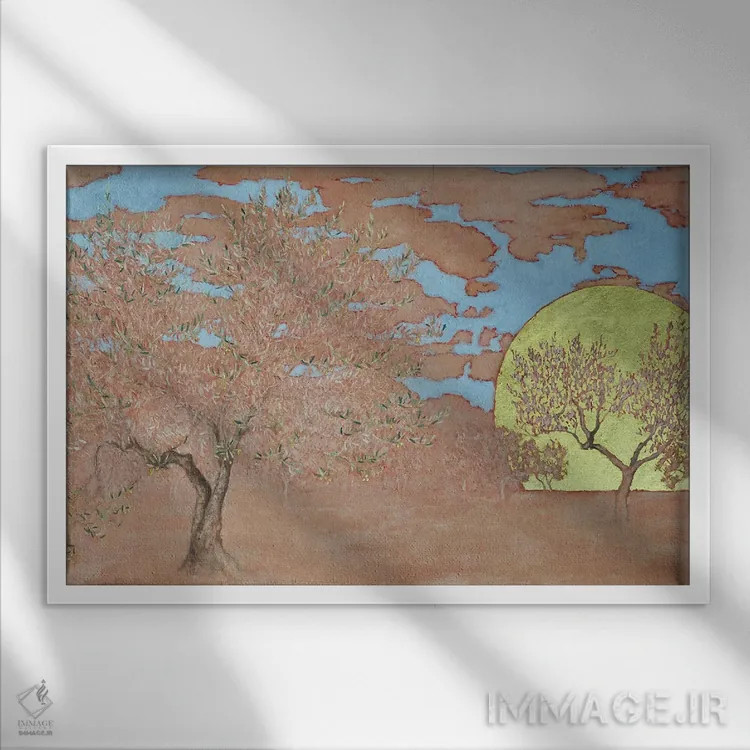 تابلو 2015,شکیبایی، ۲۰۱۵ اثر انگوس همپل - نمای قابدار سفید