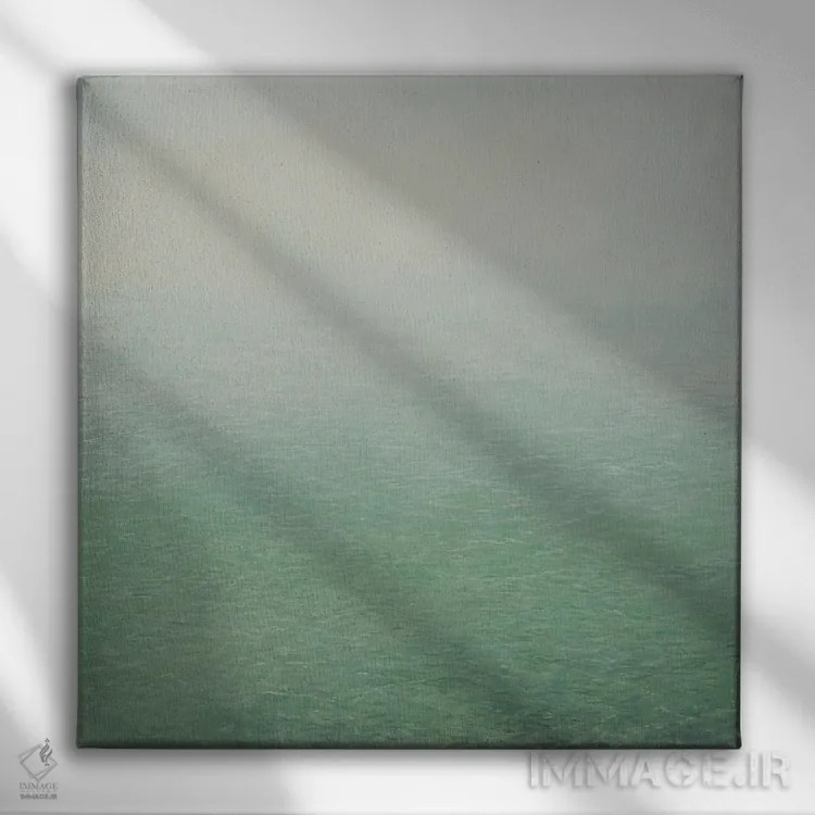 تابلو آرامش آب جاری اثر انگوس همپل - نمای روبهرو روی دیوار