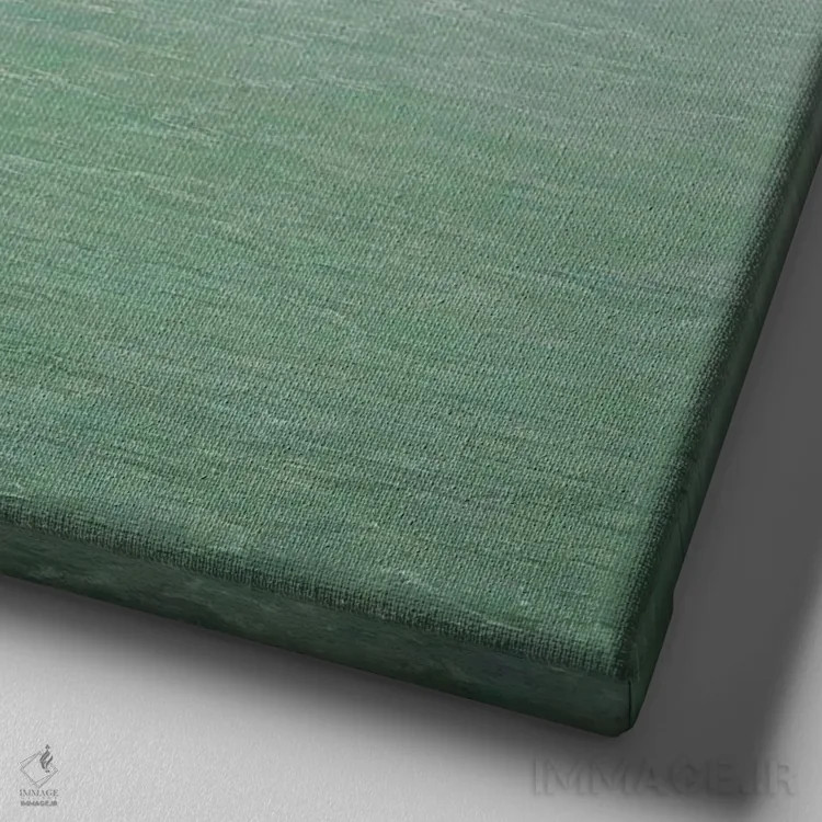 تابلو آرامش آب جاری اثر انگوس همپل - نمای نزدیک بافت بوم