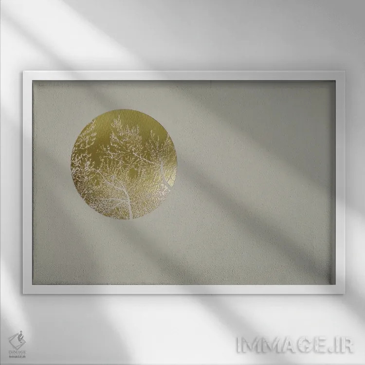 تابلو 2017,زیتون خاموش، ۲۰۱۷ اثر انگوس همپل - نمای قابدار سفید