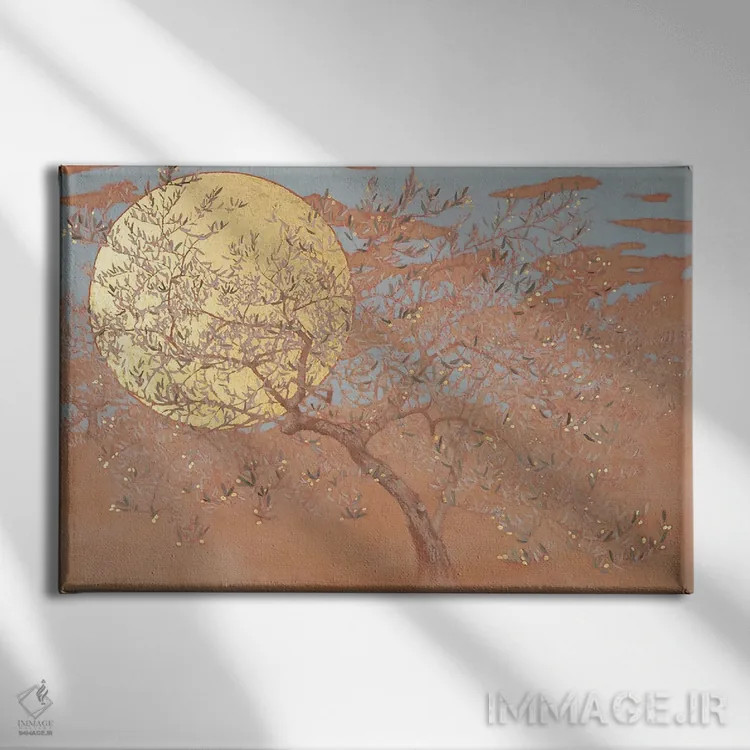 تابلو نیروی زندگی اثر انگوس همپل - نمای روبهرو روی دیوار