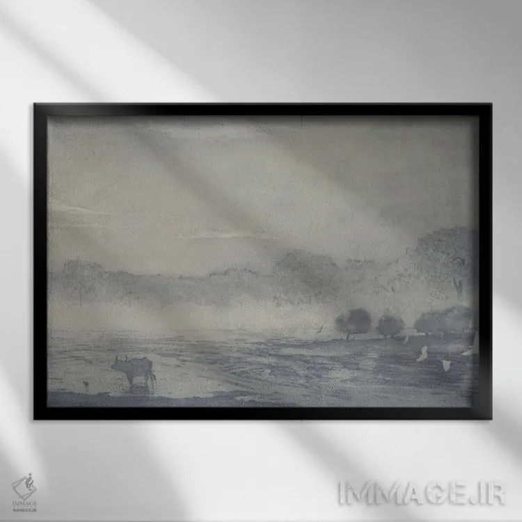 تابلو 2016,سه گاومیش، ۲۰۱۶ اثر انگوس همپل - نمای قابدار مشکی