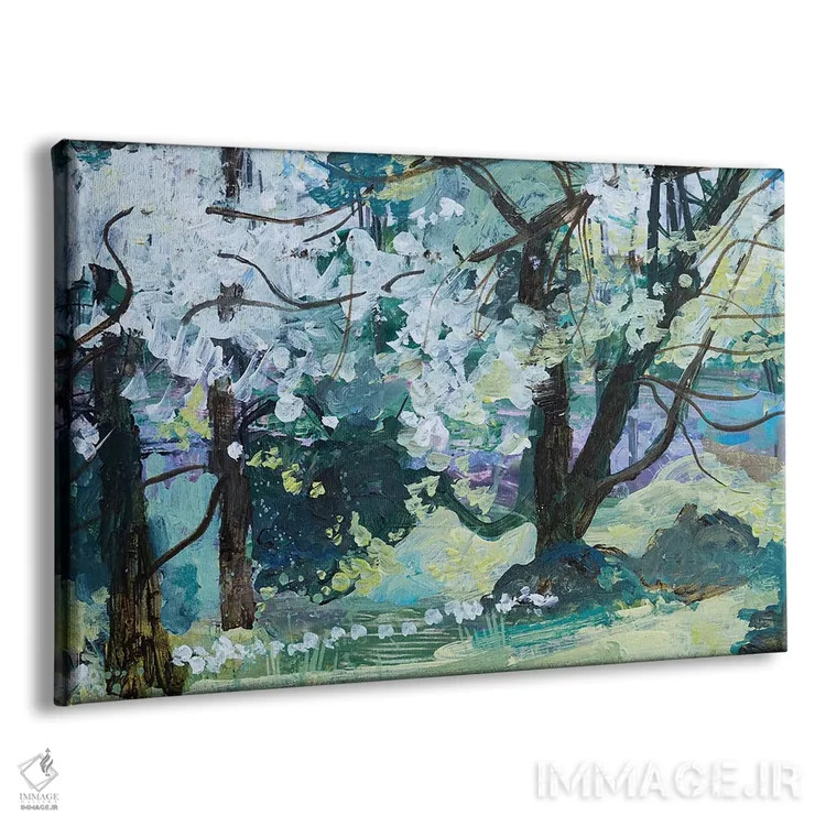 تابلو Paxton, 2021,درختان شکوفه، پَکستون، ۲۰۲۱ اثر آن اورام - نمای پرسپکتیو محصول