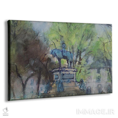 تابلو Edinburgh,میدان شارلوت، اباوربرا اثر آن اورام - نمای پرسپکتیو محصول