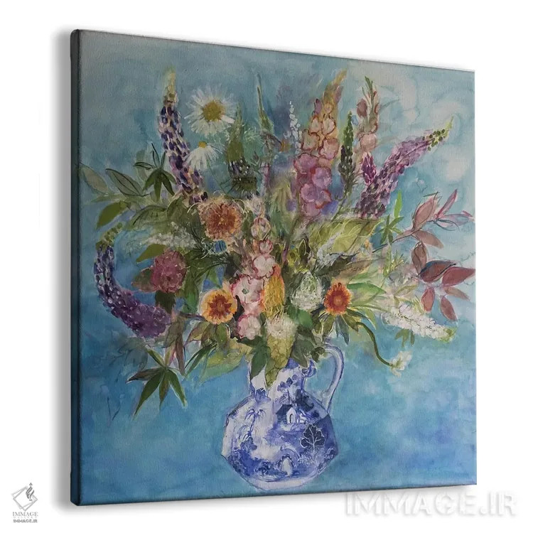 تابلو گلهای باغی در اباوربرا اثر آن اورام - نمای پرسپکتیو محصول