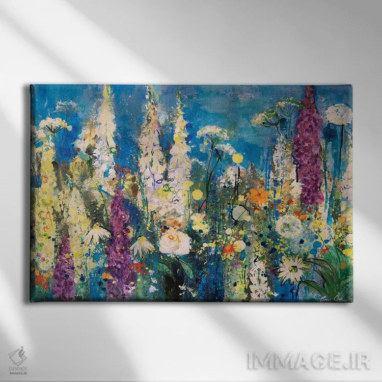 تابلو Chelsea, 2019,جزئیات باغ، چلسی، ۲۰۱۹ اثر آن اورام - نمای روبهرو روی دیوار