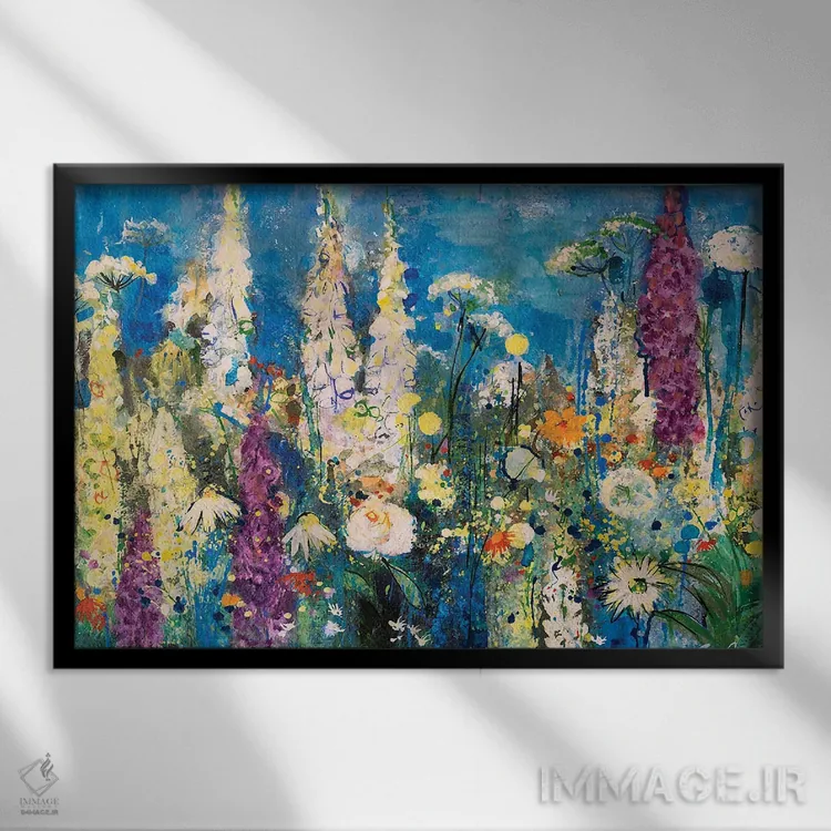 تابلو Chelsea, 2019,جزئیات باغ، چلسی، ۲۰۱۹ اثر آن اورام - نمای قابدار مشکی