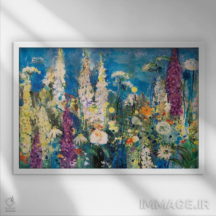 تابلو Chelsea, 2019,جزئیات باغ، چلسی، ۲۰۱۹ اثر آن اورام - نمای قابدار سفید